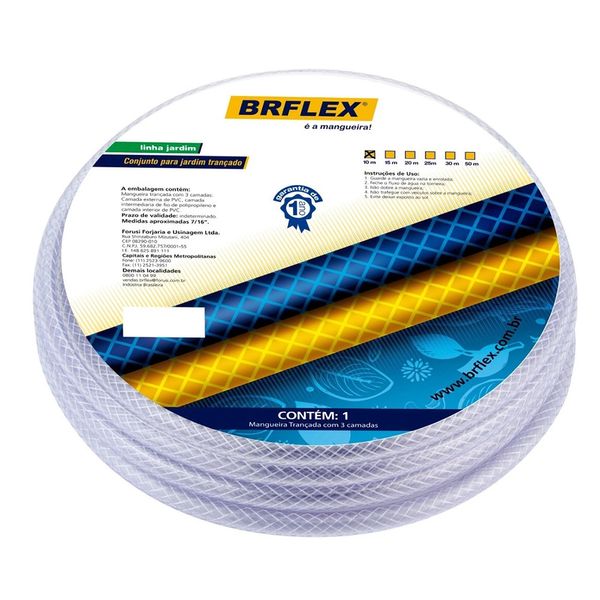 Mangueira Trançada BRFlex Cristal 10m Mangueira Trançada BRFlex Cristal 10m