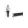 Rack Kappesberg 3 Portas Branco/preto Fosco 136 Cm