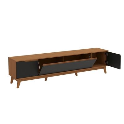 Rack Kappesberg 3 Portas Canela/preto Fosco 218cm