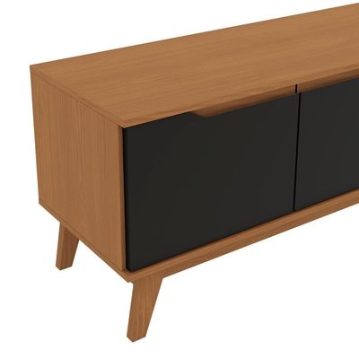 Rack Kappesberg 3 Portas Canela/preto Fosco 218cm
