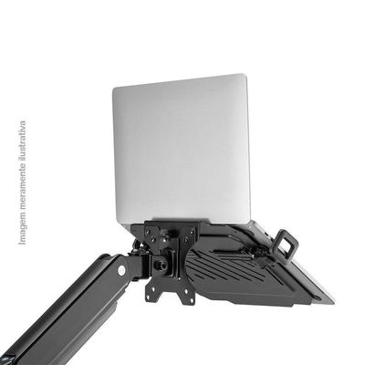 Bandeja Apoio Notebook Acoplável 12 A 17 Suporte Pistão Nbh-7bl