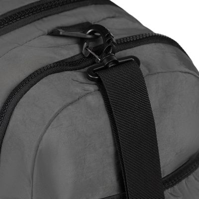 Bolsa de Viagem Color Block Bolso Duplo Frontal Cinza U / Cinza