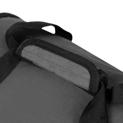 Bolsa de Viagem Color Block Bolso Duplo Frontal Cinza U / Cinza