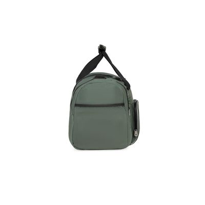 Bolsa de Viagem Color Block Bolso Duplo Frontal Verde Escuro U / Verde escuro