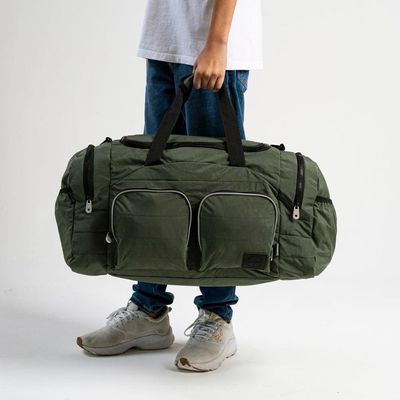 Bolsa de Viagem Color Block Bolso Duplo Frontal Verde Escuro U / Verde escuro
