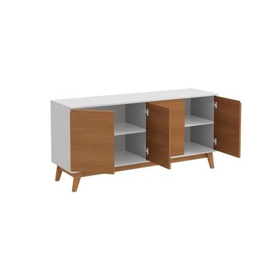 Aparador Kappesberg 4 Portas Branco/canela 156cm