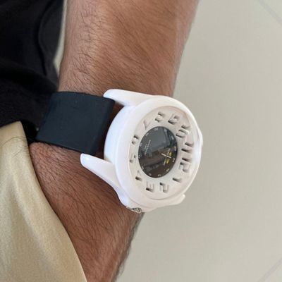 Relógio Analógio Masculino Surf More Analógico Branco 45mm