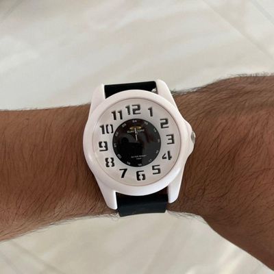 Relógio Analógio Masculino Surf More Analógico Branco 45mm