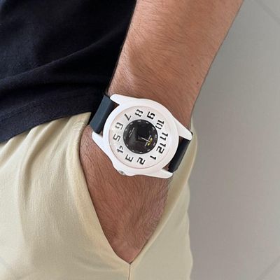 Relógio Analógio Masculino Surf More Analógico Branco 45mm