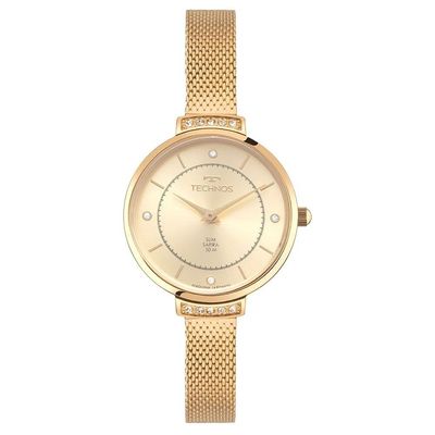 Relógio Technos Feminino Slim Dourado - Vj20ab-1x