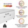 Cama Box Baú Solteiro Colchão Espuma D33 Pillow Top New Millenium 88x188x60cm Branco Hellen