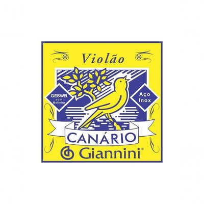 Corda De Aco Giannini Canario Geswb1 1 Para Violao Com