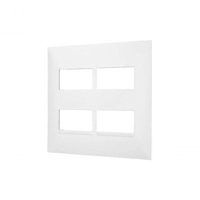 Placa 2+2 Postos Separados 4x4 Branca 618514bc
