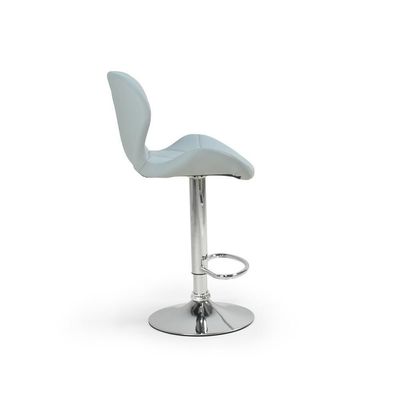 Banqueta Alta Slim  Giratória Com  - Cinza