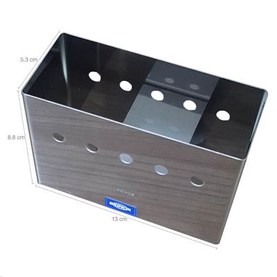 Kit 8 Suportes Porta Guardanapos Brinox para Restaurante Confeitaria Lancheria Aço Inox Parma