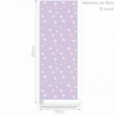 Papel De Parede Infantil Gato E Bola De Lã