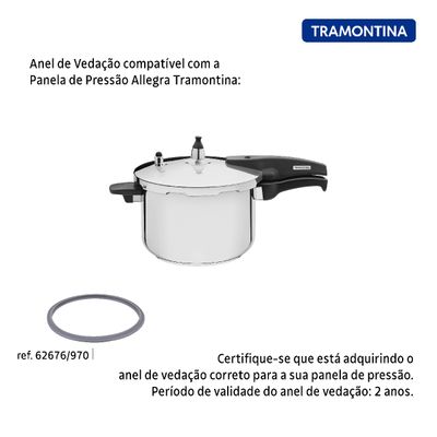 Borracha Anel Silicone 22cm Panela de Pressão De 6l Allegra