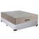 Cama Box Casal Sintético Cremil + Colchão Molas Ensacadas Airprime 138x188x65cm Branco