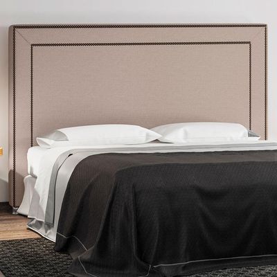 Cabeceira Cama Box Casal King 195cm P05 Berlim Linho Bege