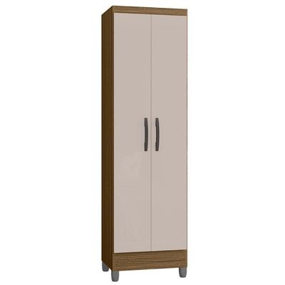 Armário Multiuso 52cm 2 Portas Muniz P11 Castanho-off White - Mpozenato