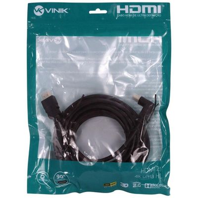 Cabo Hdmi 2.0 4k 1 Conec.90 - 5m H2090-5