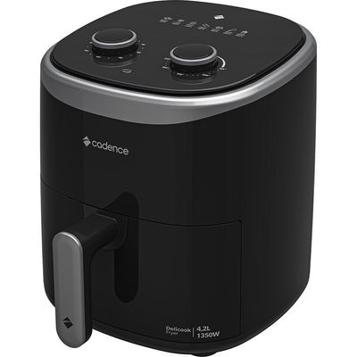 Fritadeira Air Fryer 4,2 Litros Cadence Delicook Fryer FRT420 Preto / 110V