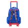 Mochila de Rodinha Infantil Masculina Homem Aranha Estampa em Movimento U / Azul escuro
