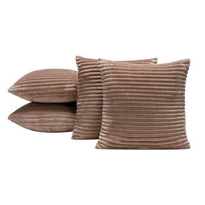 Almofadas Cheias Velvet Bariloche 45x45cm 04 Peças - Caqui - Superior!