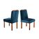 Conjunto Sala De Jantar 4 Lugares Mesa Lisy E Cadeiras Móveis Mix Off White/azul Turquesa Escuro
