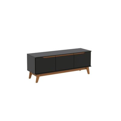 Rack Kappesberg 3 Portas Preto Fosco 136cm