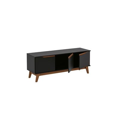 Rack Kappesberg 3 Portas Preto Fosco 136cm