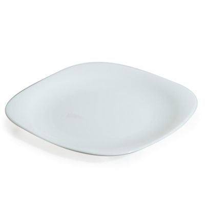 Kit 6 Pratos de Vidro Raso Quadrado 27cm Plaza Opaline Duralex