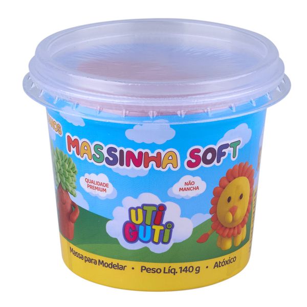 Massa de Modelar Canson Soft Utiguti Base de Amido Rosa Escuro 140g