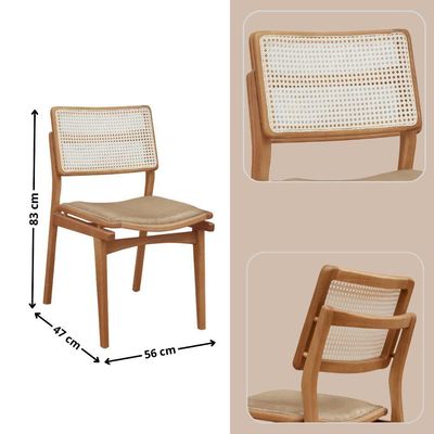 Sala De Jantar Mesa Ellis Com 8 Cadeiras Eva Premium Turim 07 Off White Imbuia Nat