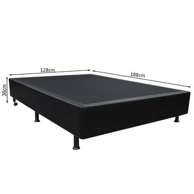 Base Box Para Cama Viúva 128x188cm Liz S05 Sintético Preto - Mpozenato