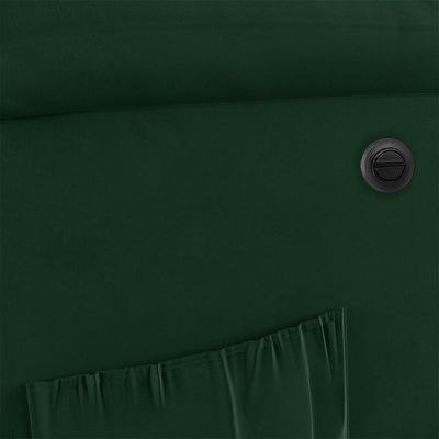 Poltrona Do Papai Reclinável Pietra Power Elétrica Usb Fh9 Veludo Verde - Mpozenato