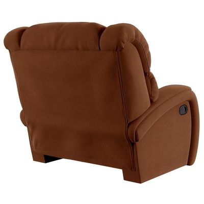 Poltrona Do Papai Reclinável Kalie Manual Gatilho Fh9 Veludo Terracota - Mpozenato