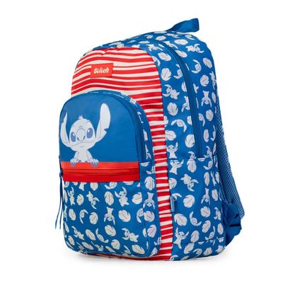 Mochila Escolar Feminina Juvenil Stitch Hapinnes Azul U / Azul escuro
