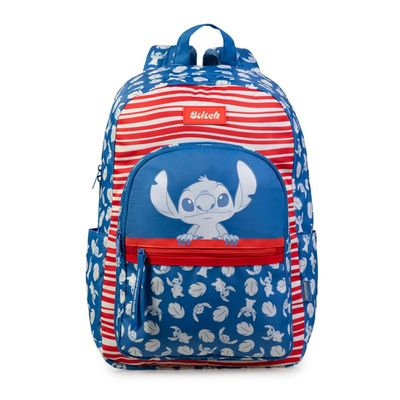 Mochila Escolar Feminina Juvenil Stitch Hapinnes Azul U / Azul escuro