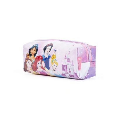 Estojo Escolar Feminino Princesas Lilás U / Lilas