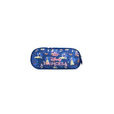 Estojo Escolar Feminino Branca de Neve Azul Escuro U / Azul escuro