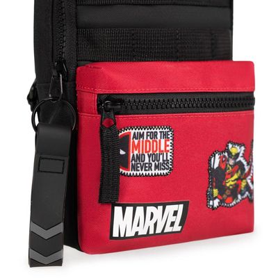 Bolsa Transversal Deadpool e Wolverine Vermelha U / Vermelho