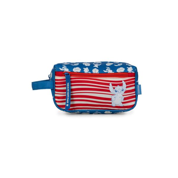 Necessaire Escolar Feminina Stitch Hapinnes Azul U / Azul