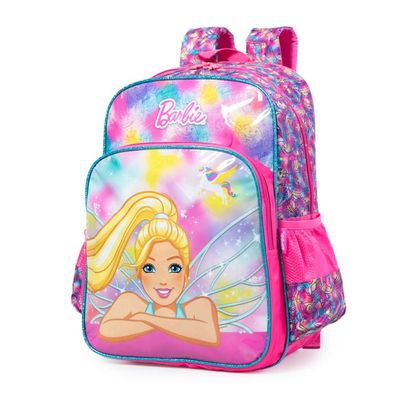Mochila Escolar Feminina Barbie Premium Rosa U / Rosa