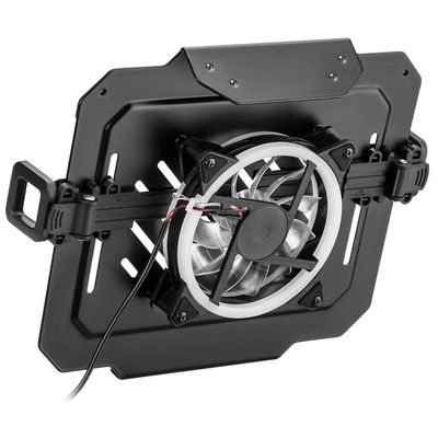 Bandeja Apoio Notebook Cooler Rgb Fixo Acoplável 12 A 17 Suporte Pistão Nbh-8rgb Com Cooler