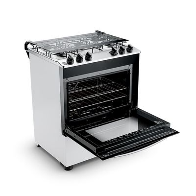 Fogão Brastemp 5 Bocas Com Botões Removíveis E Exclusivo Aro Protetor - BFS5NDB Branco / Bivolt