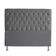 Cabeceira De Cama Box Paris Queen 160 Cm Botão Strass Suede Grafite Do Lar Móveis