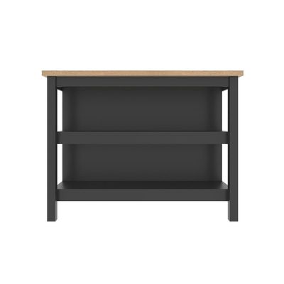 Bancada Gourmet Ilha Cozinha C Ilumina Ditália 2prat Preto