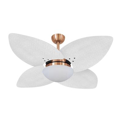 Ventilador De Teto Dormamu Cobre 4 Pás Palmae Branco 127v 110V