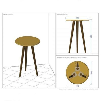 Mesa De Apoio Amarante Madeira Rústica